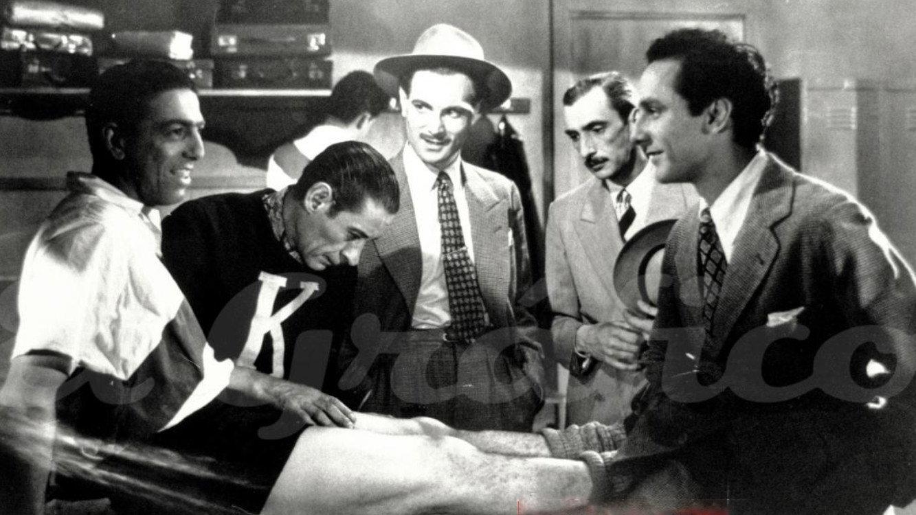 Big five and a girl 1950 movie scene