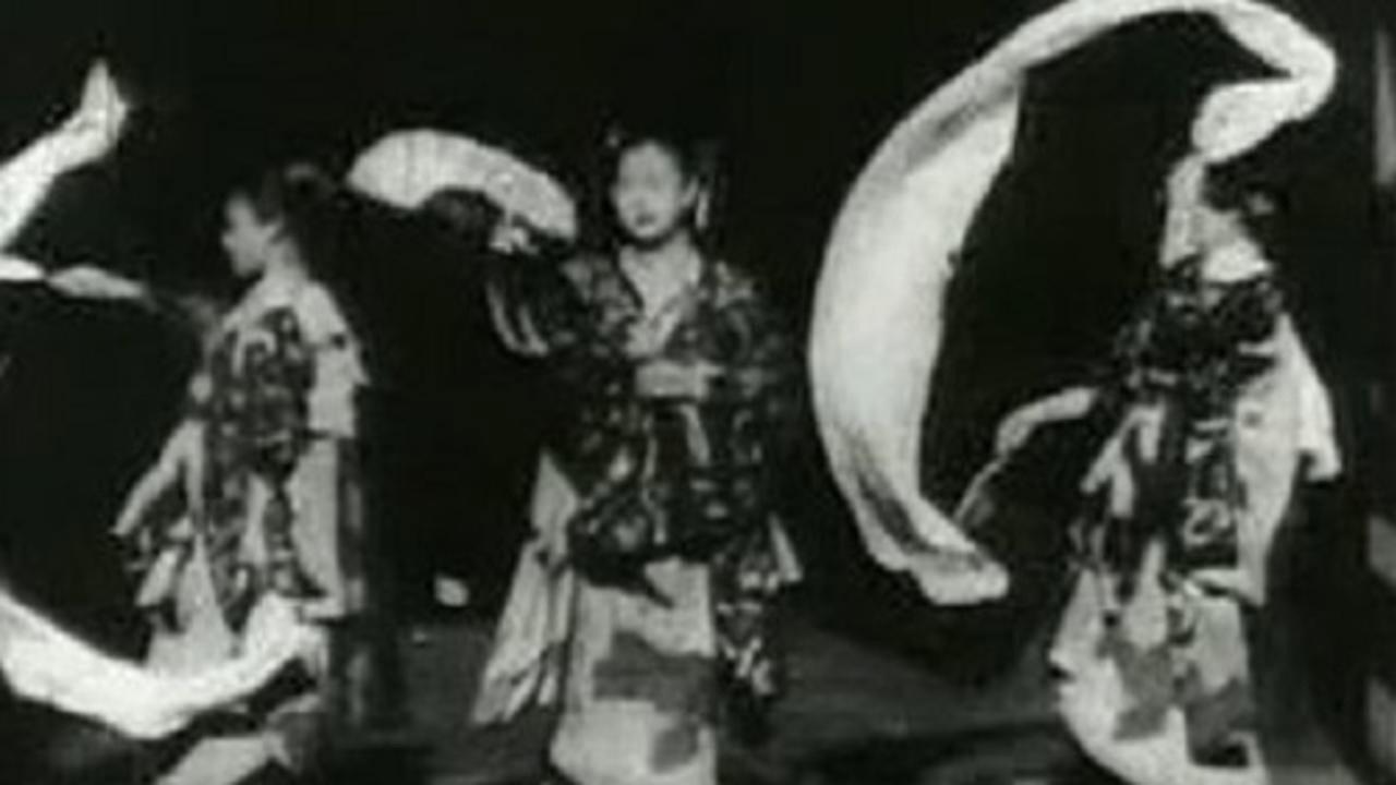 Imperial Japanese Dance 1894 movie scene