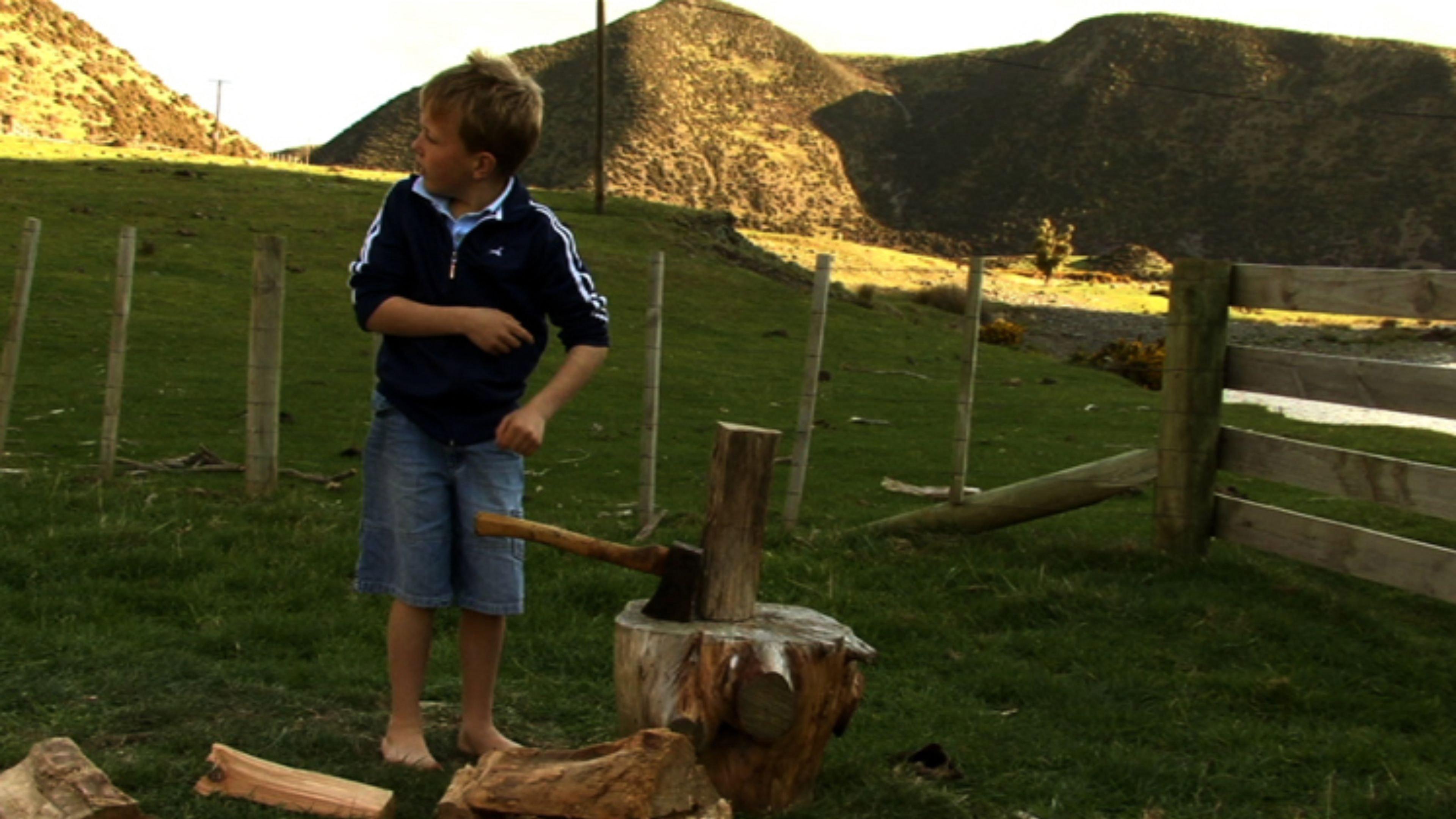 Careful with that Axe! 2008 movie scene
