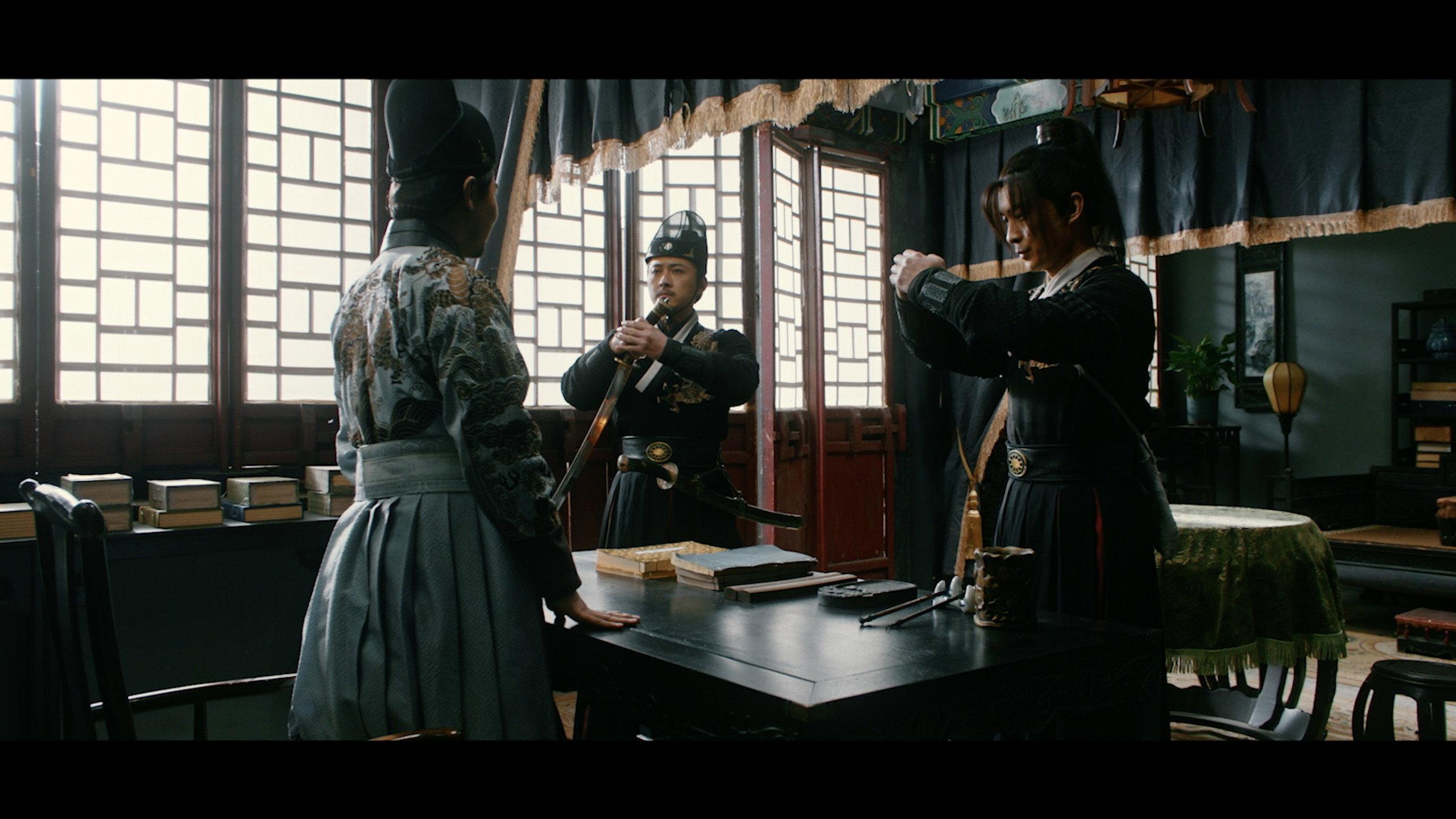 Piercing Heart Sword 2022 movie scene