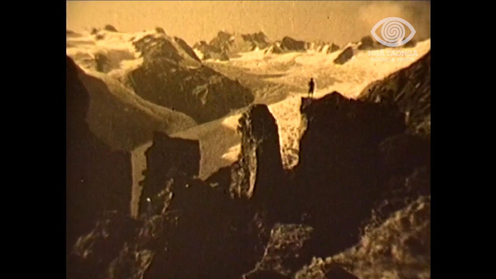 Franz Josef Glacier 1929 movie scene