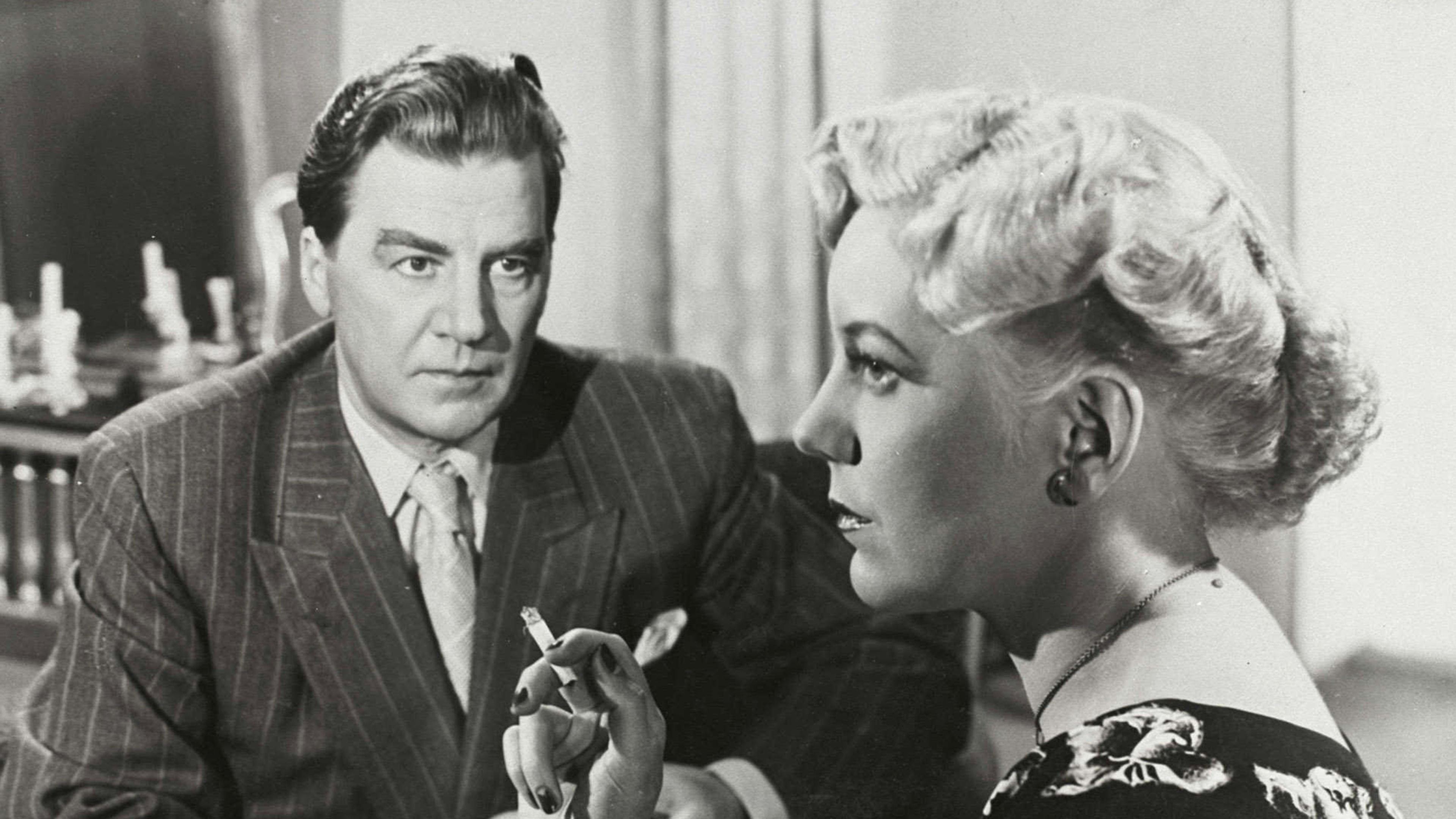 Kuollut mies kummittelee 1952 movie scene