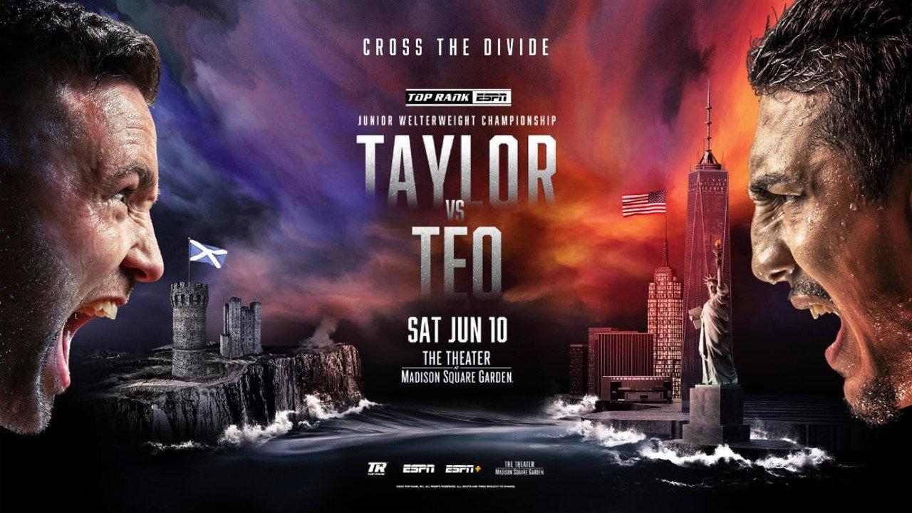 Josh Taylor vs. Teofimo Lopez 2023 movie scene