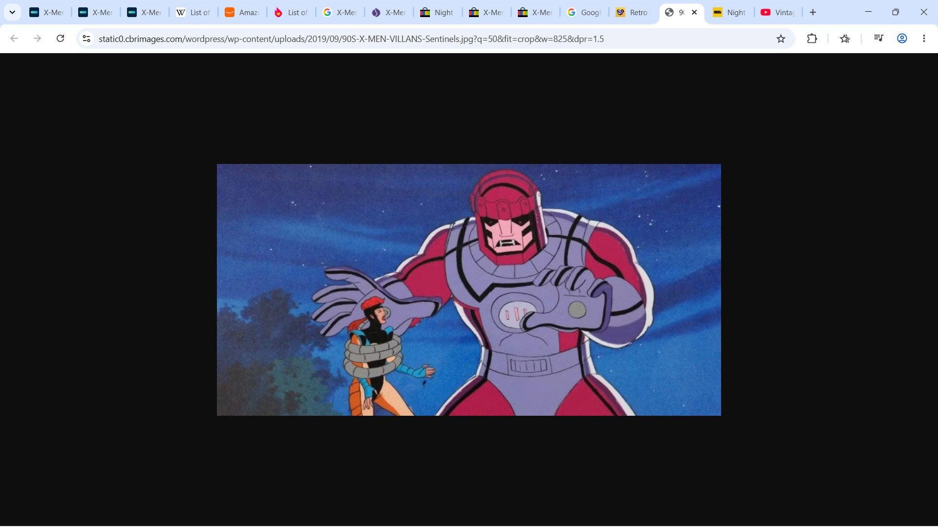X-Men: Night of the Sentinels 1992 movie scene