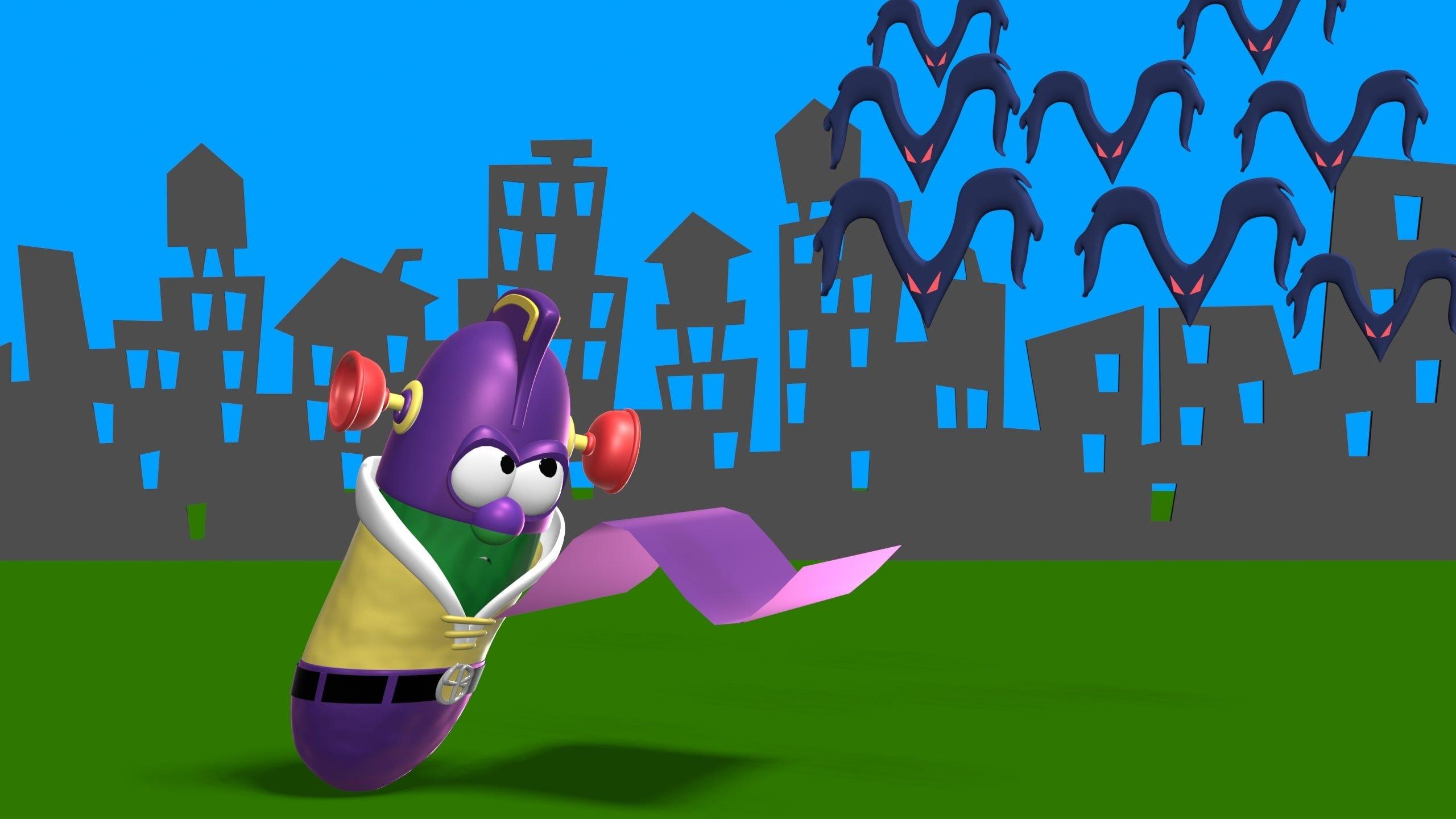 VeggieTales: LarryBoy and the Angry Eyebrows 2002 movie scene