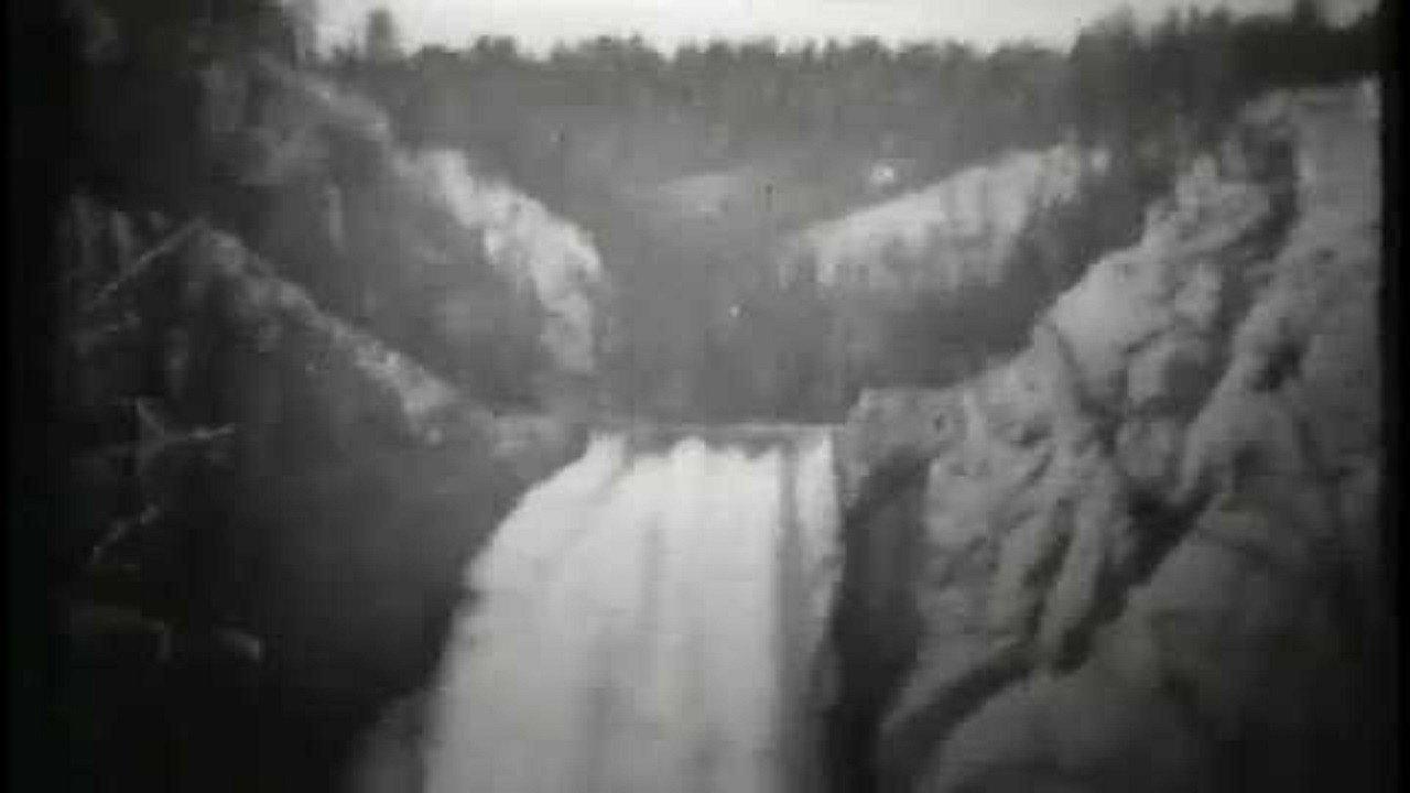 Lower Falls, Grand Canyon, Yellowstone Park 1899 movie scene