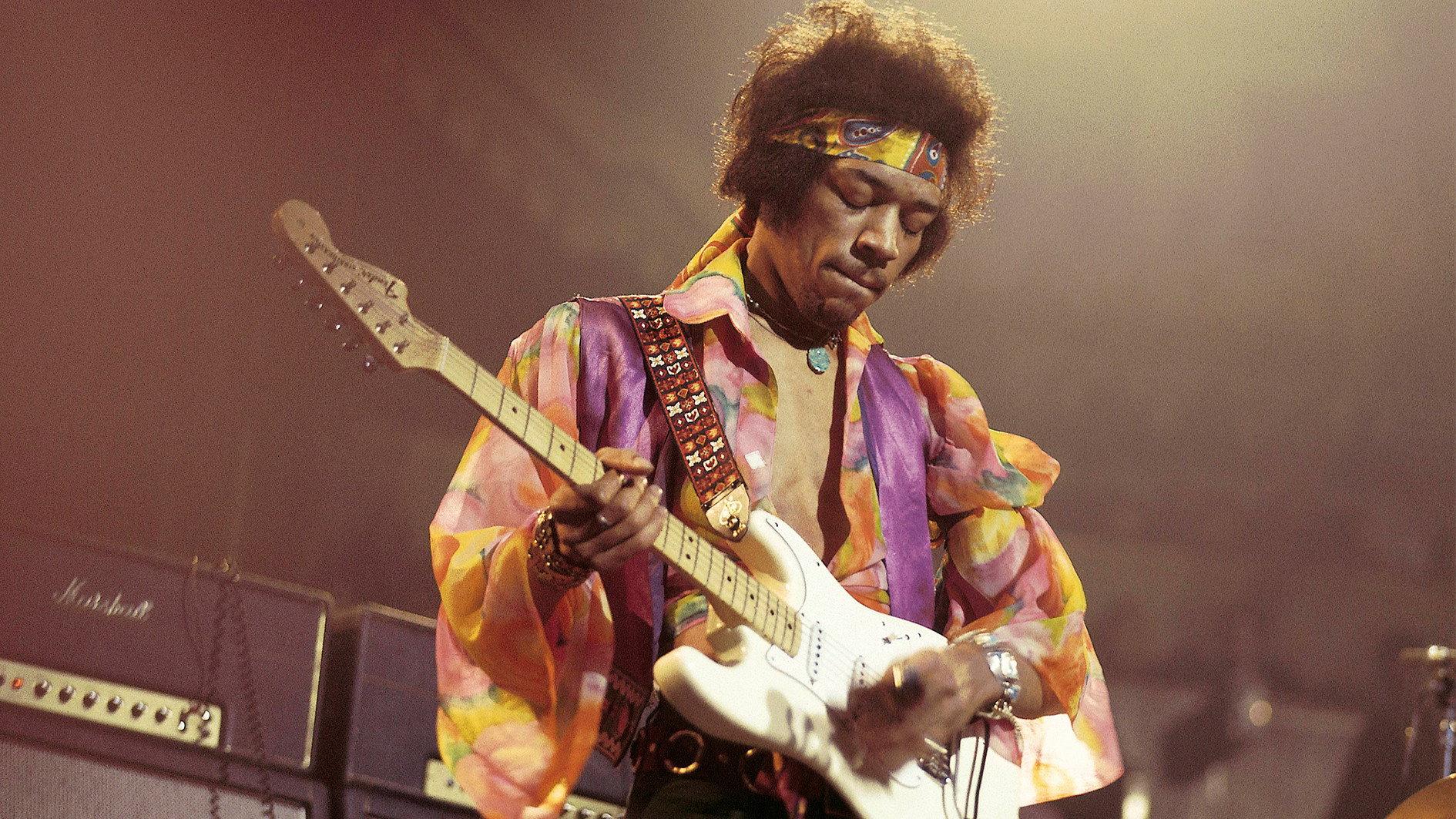 Career of rock legend Jimi Hendrix 1989 movie scene