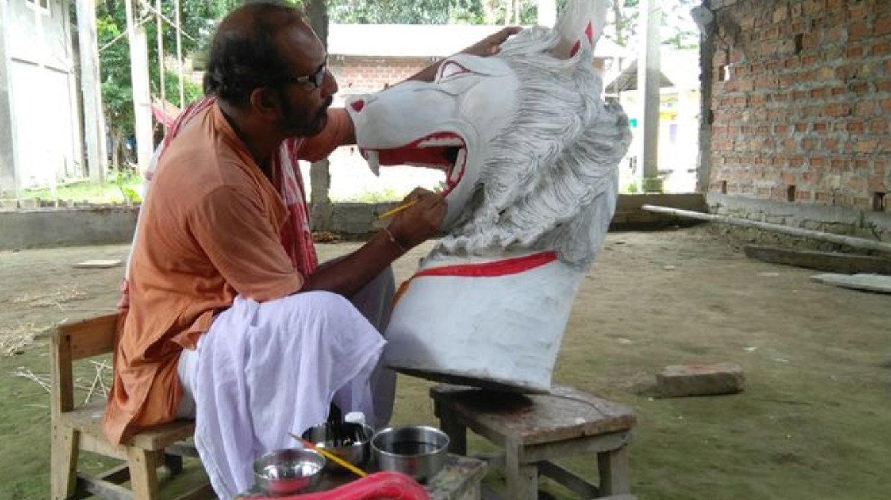 Mask Art of Majuli movie scene