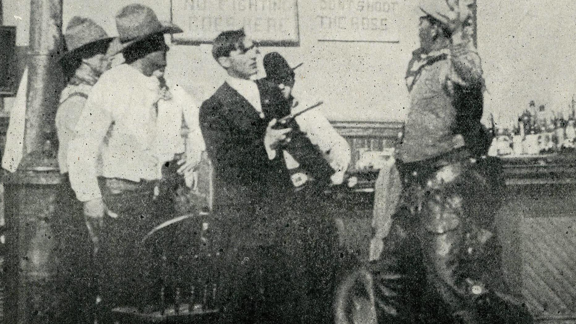 The Man from the East 1911 movie scene