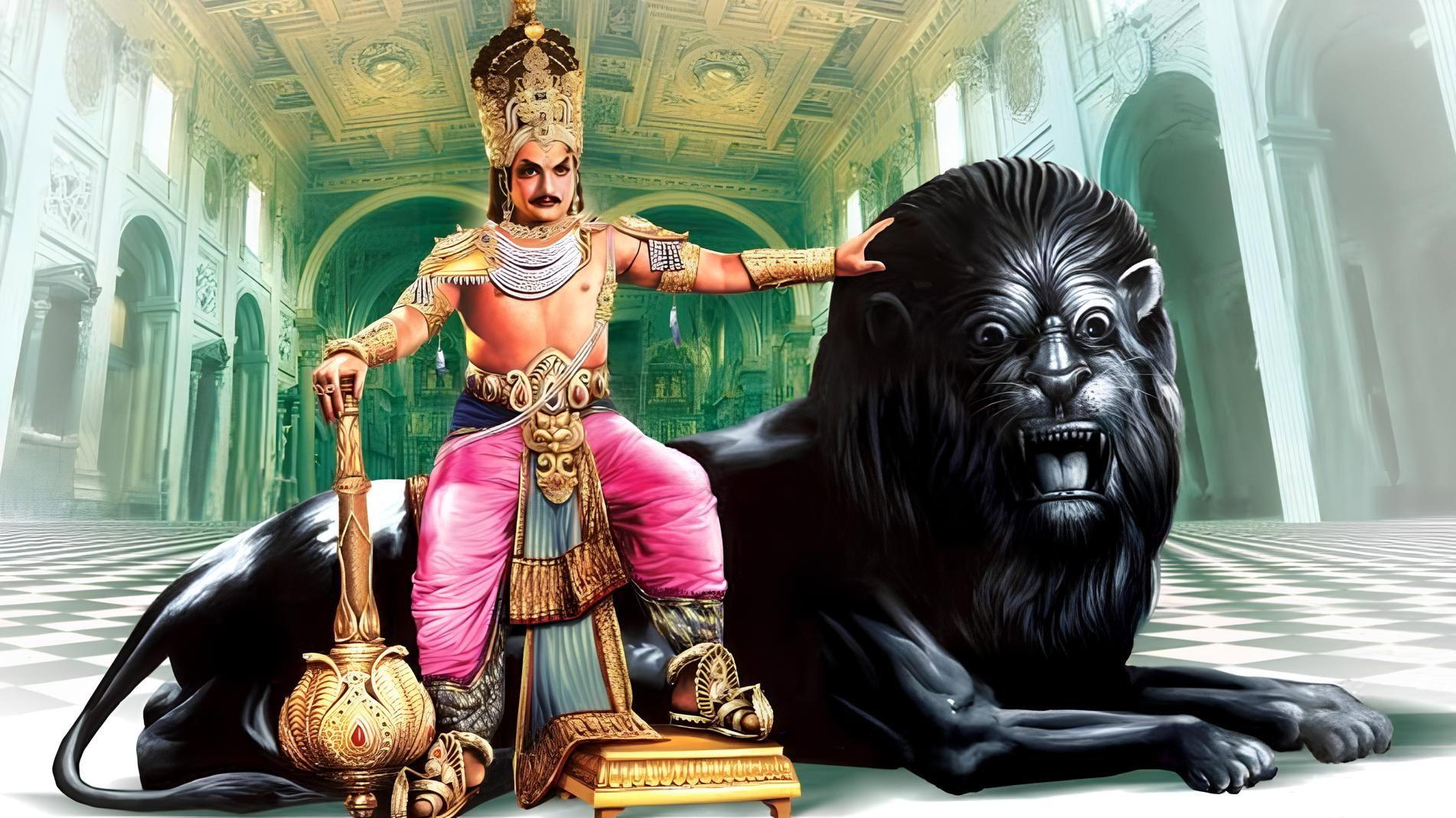 Sri Krishna Pandaveeyam 1966 movie scene