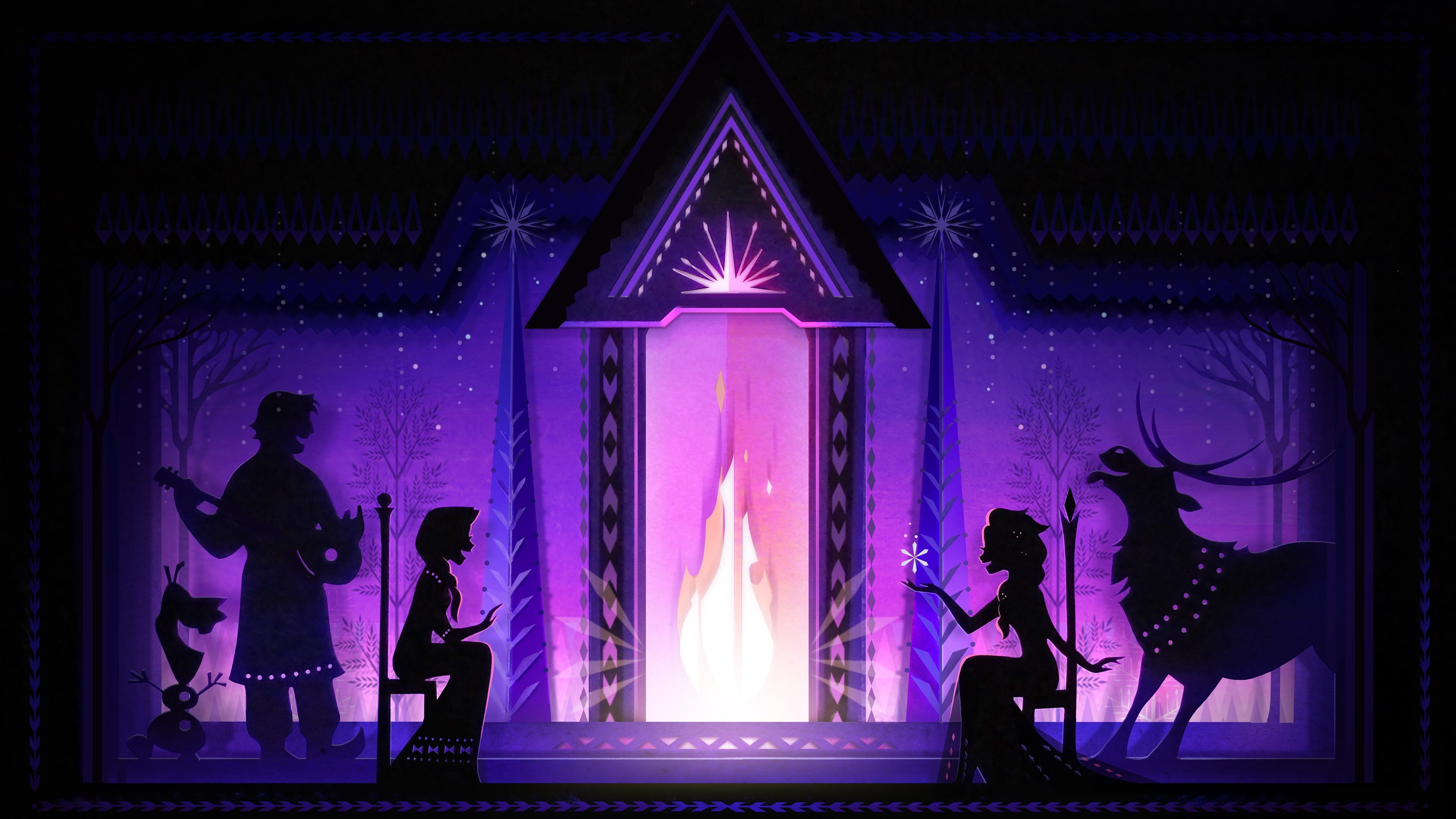Arendelle Castle Yule Log: Cut Paper Edition 2021 movie scene