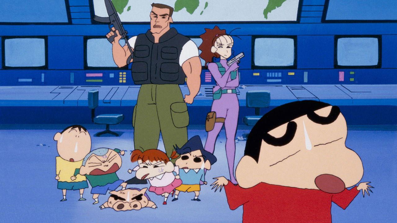 Crayon Shin-chan: Dengeki! Buta no Hizume Daisakusen 1998 movie scene