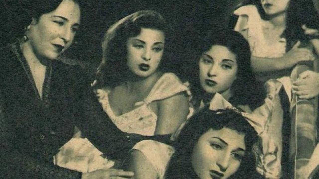 Four Girls and an Officer 1954 movie scene