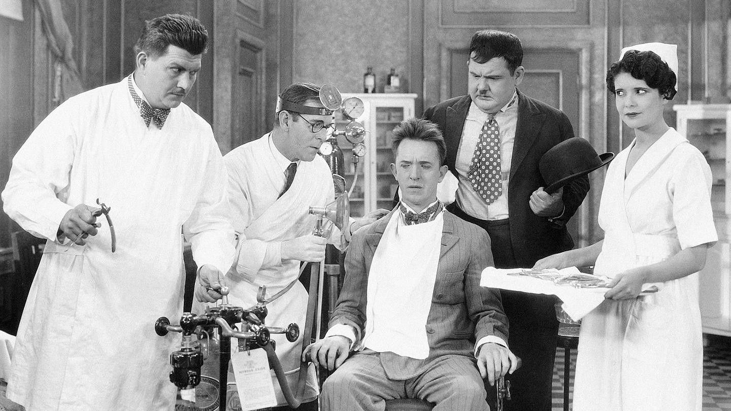 Leave 'Em Laughing 1928 movie scene