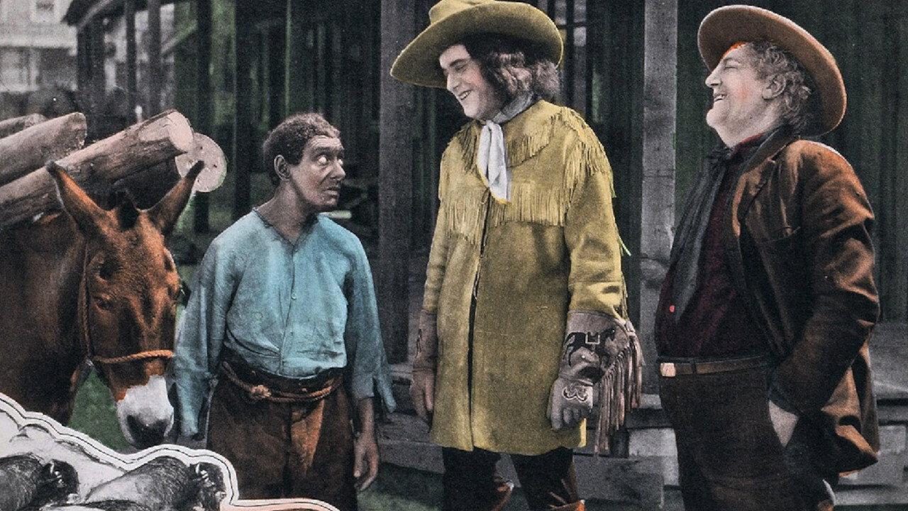 With Buffalo Bill on the U. P. Trail 1926 movie scene