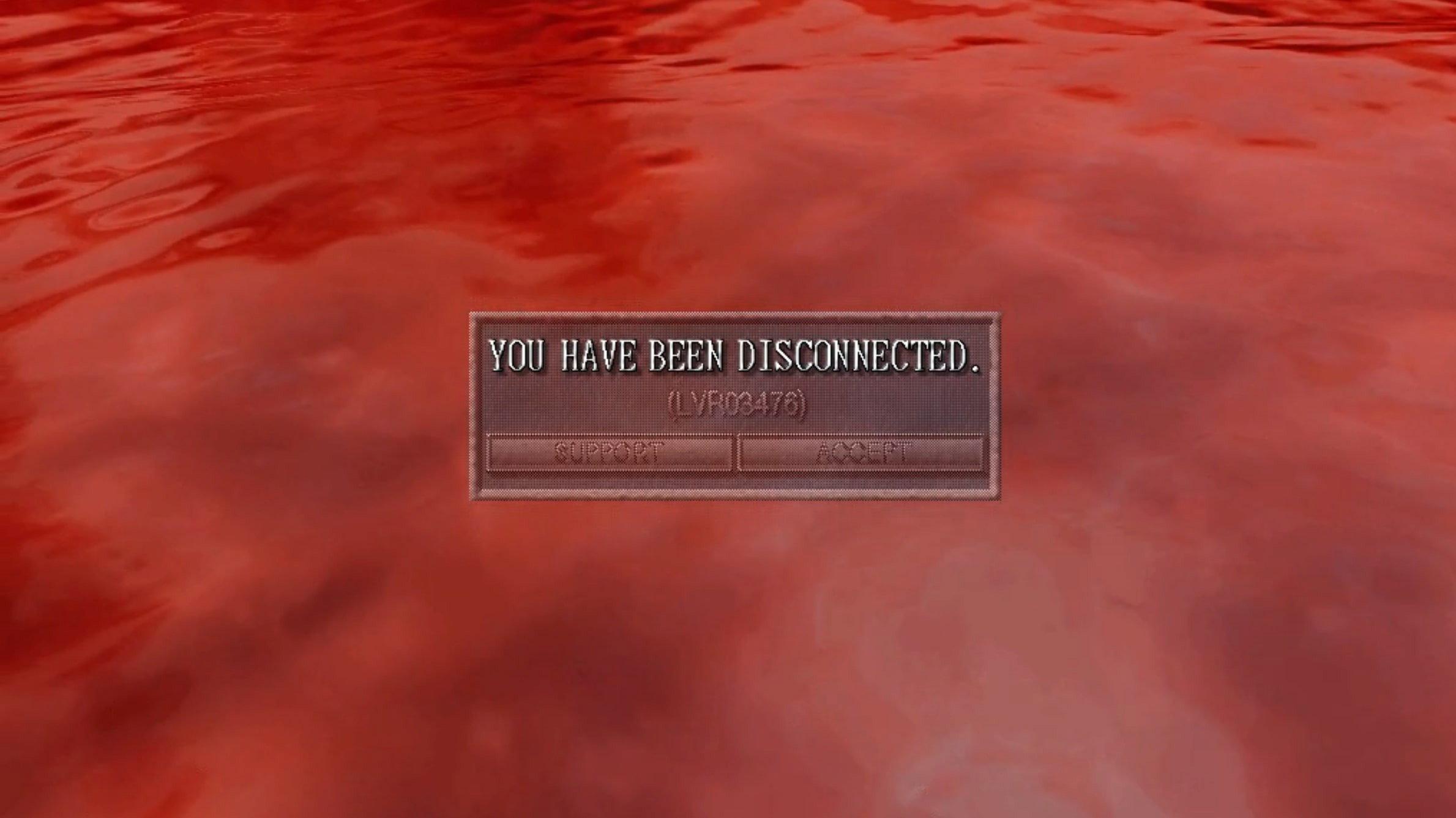 >YOU HAVE BEEN DISCONNECTED. movie scene