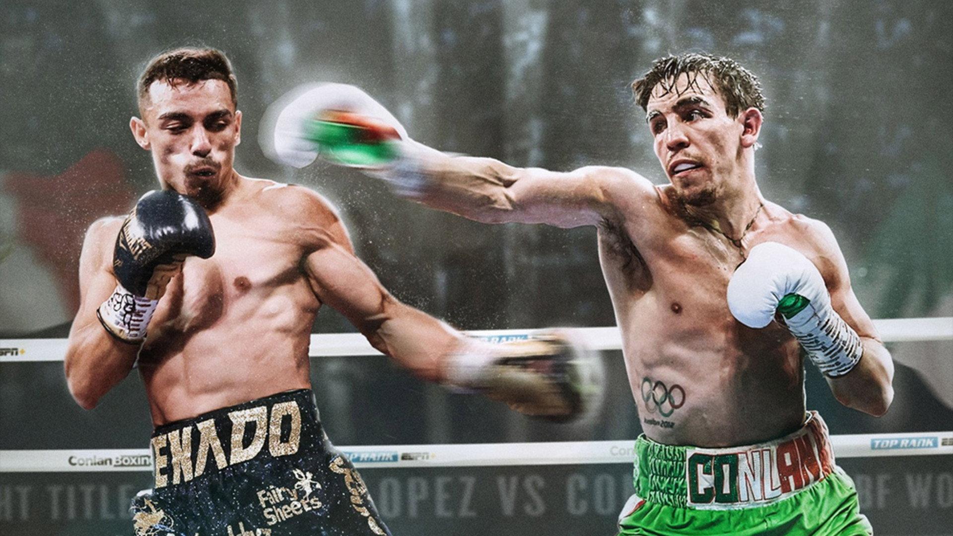 Luis Alberto Lopez vs. Michael Conlan 2023 movie scene