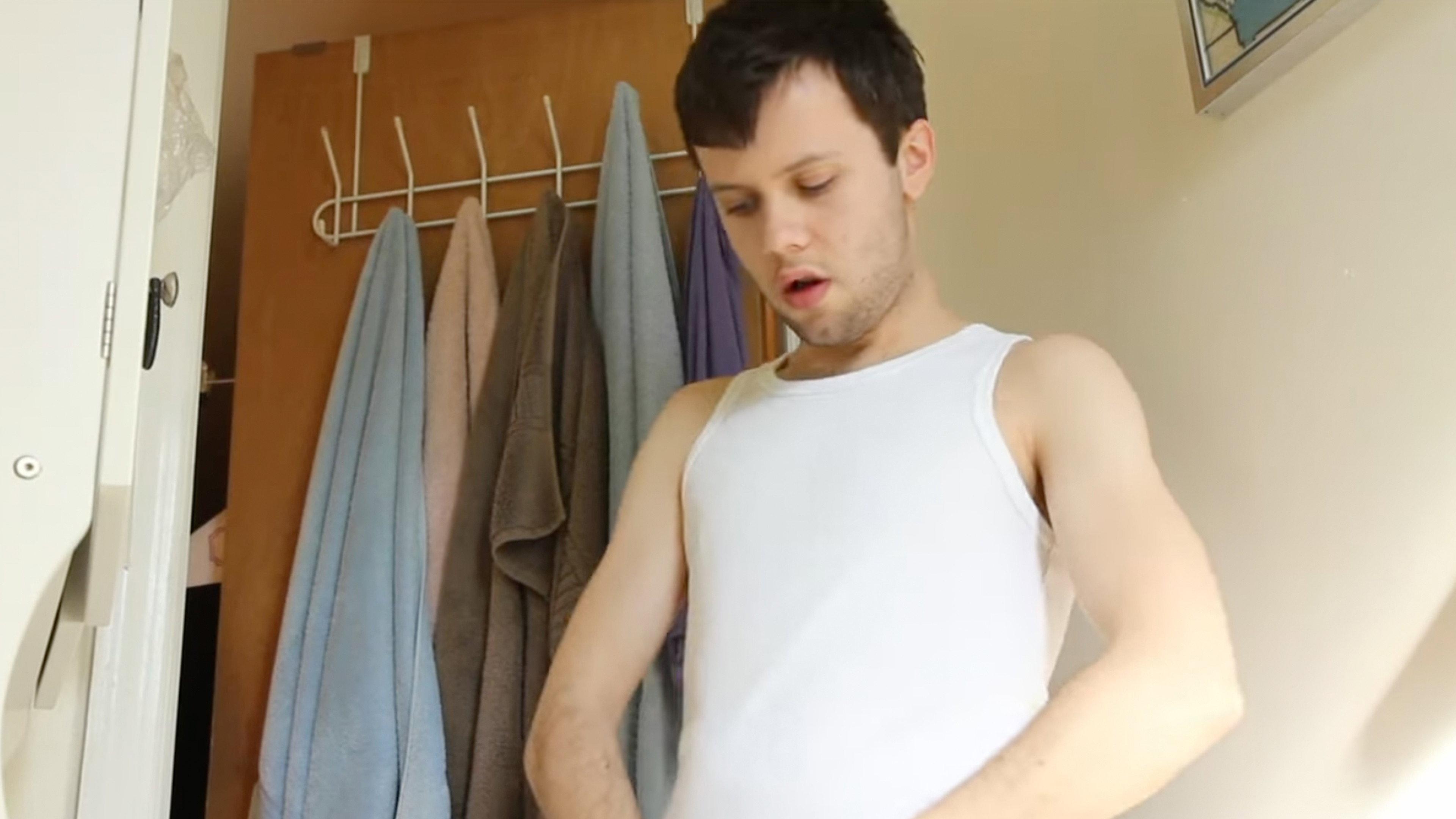 A Straight Guy Pissing All Over A Toilet Seat 2012 movie scene