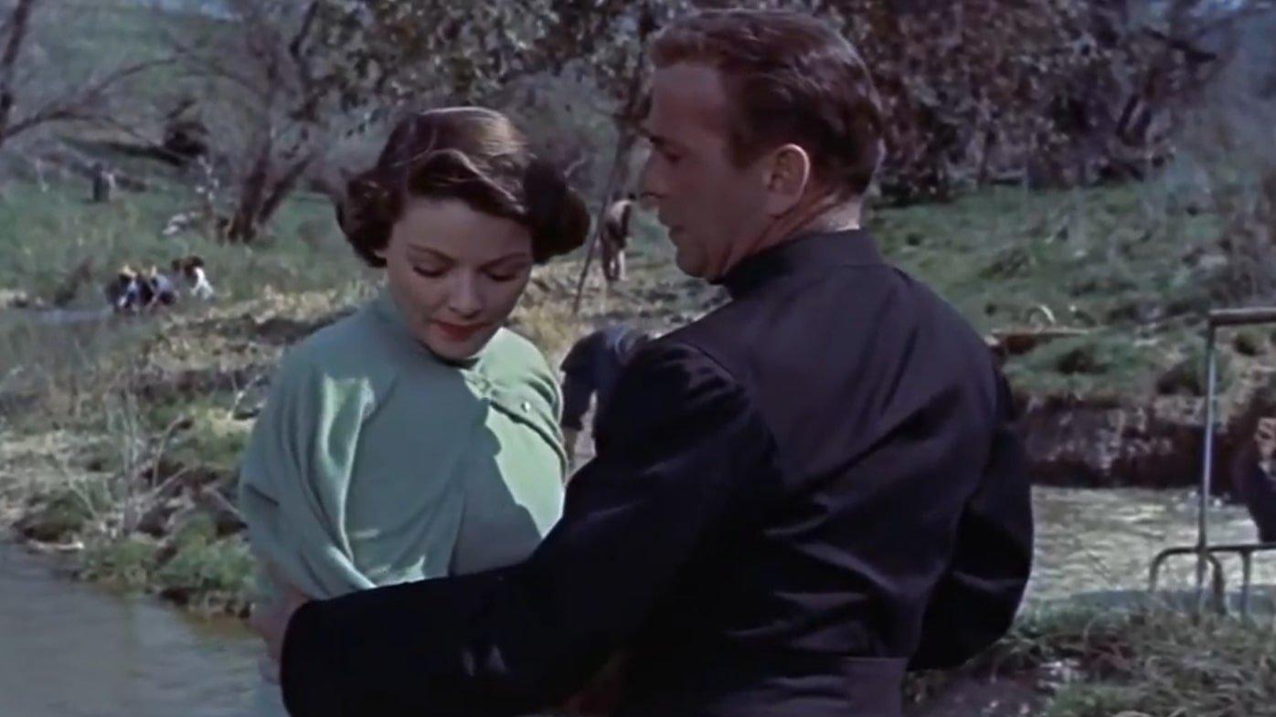 The Left Hand of God 1955 movie scene