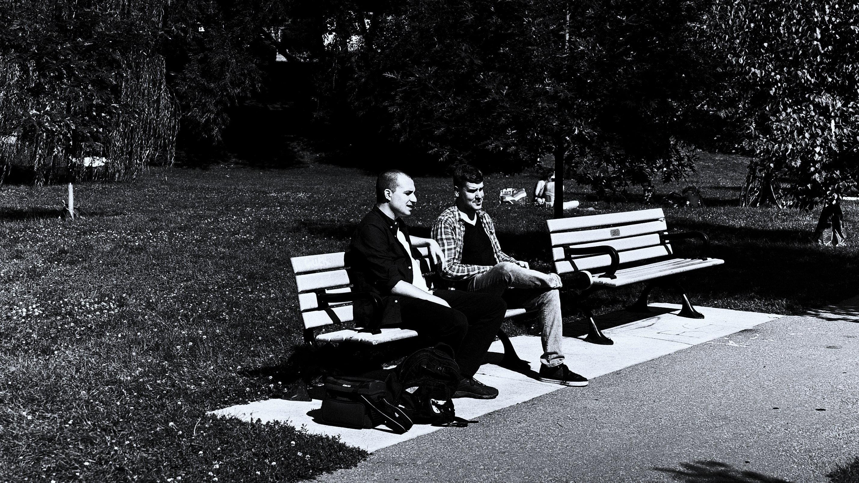 A Talk in the Park 2023 movie scene