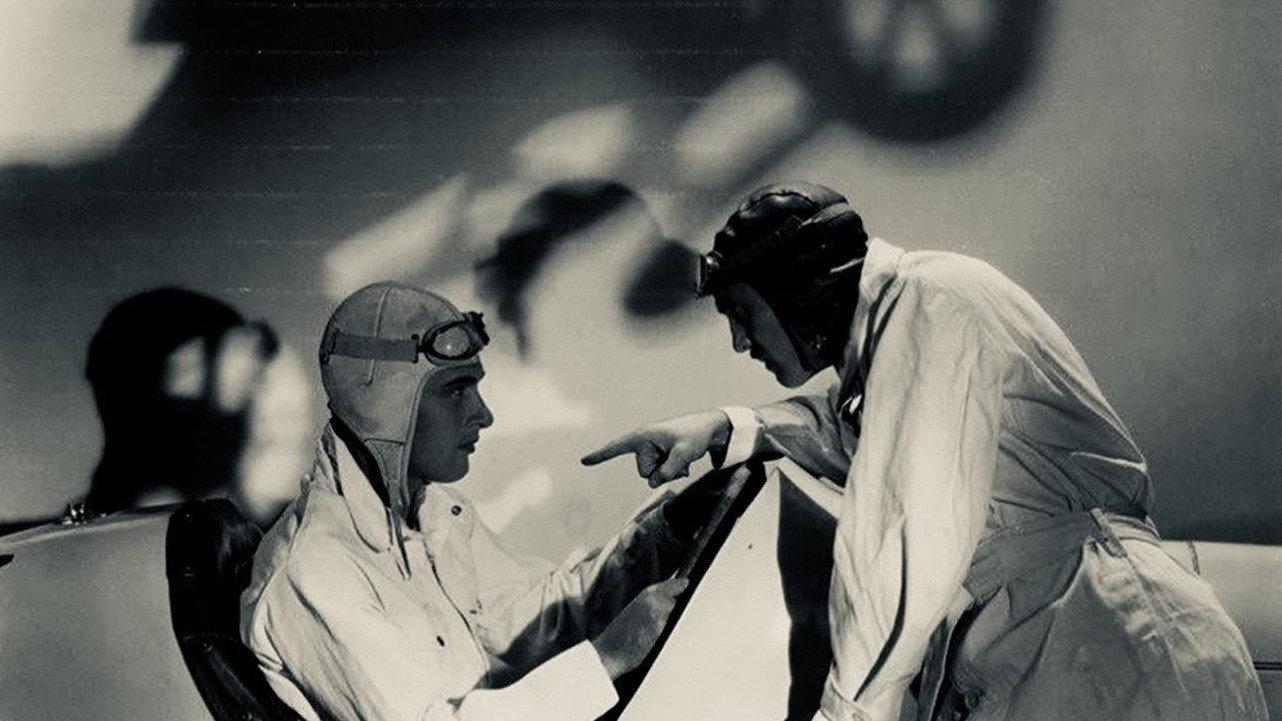 Burning Up 1930 movie scene