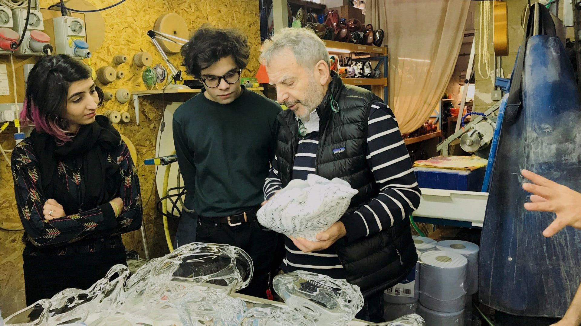 The Making of 'The Glassworker' 2025 movie scene
