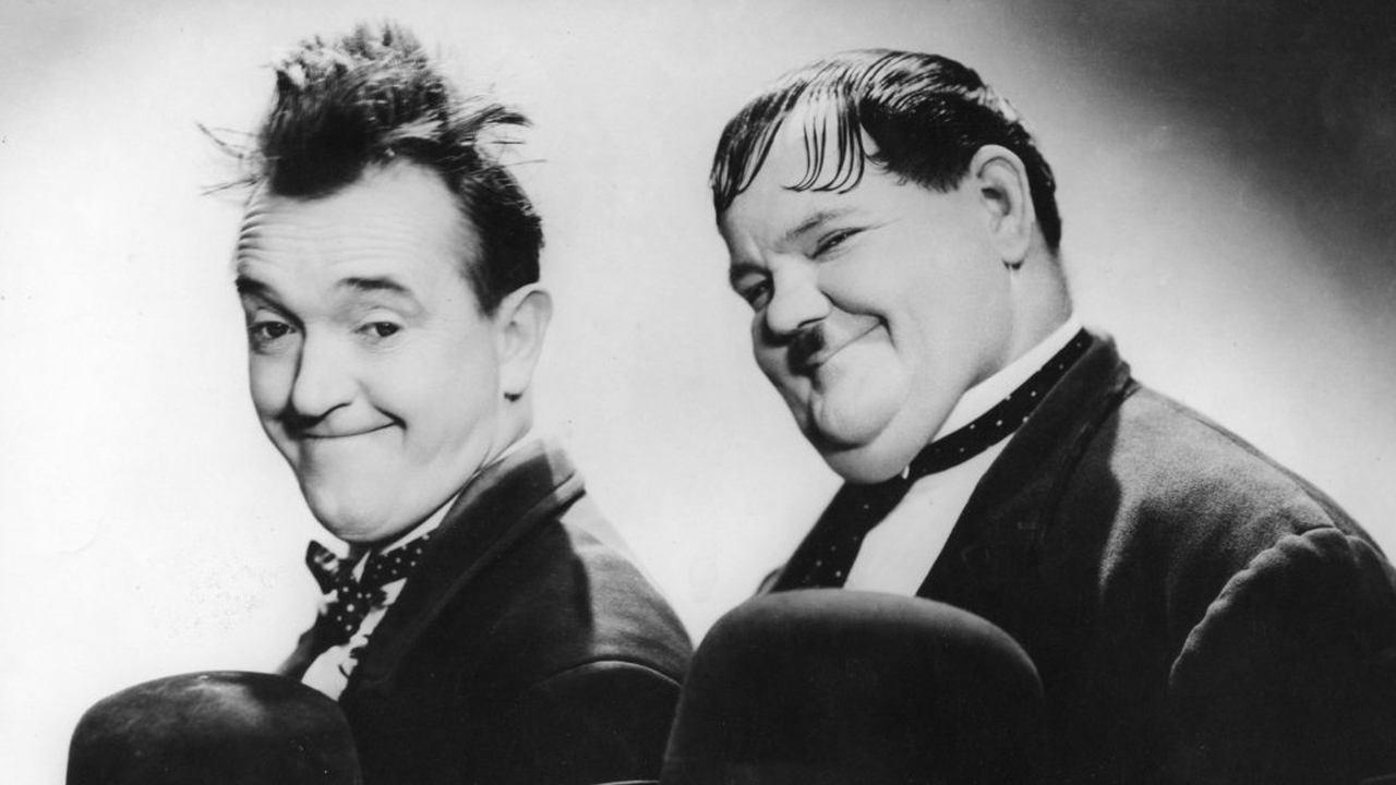Laurel and Hardy's Laughing 20's 1965 movie scene