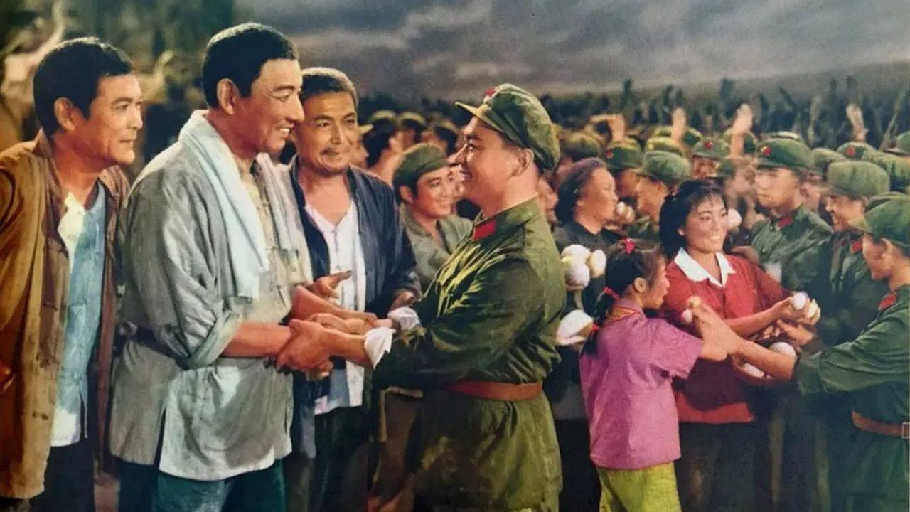Scene of Fighting Against Flood 1974 movie scene