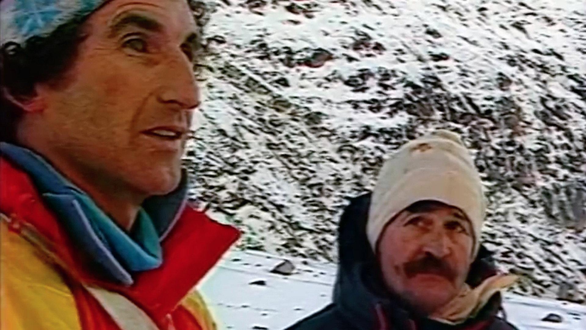 Dure Limite: Caving in a mill, Mer de Glace 1986 movie scene