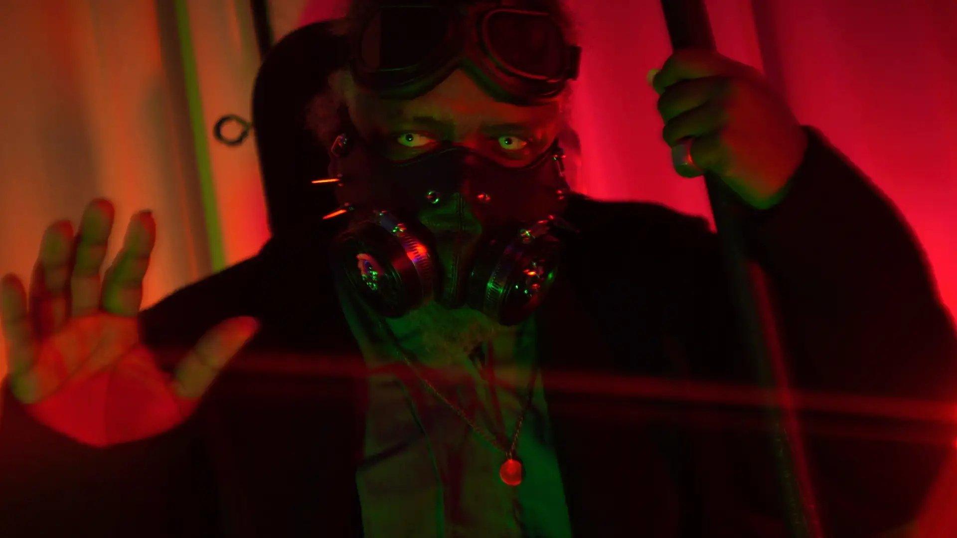 Gasmask Girl 2024 movie scene