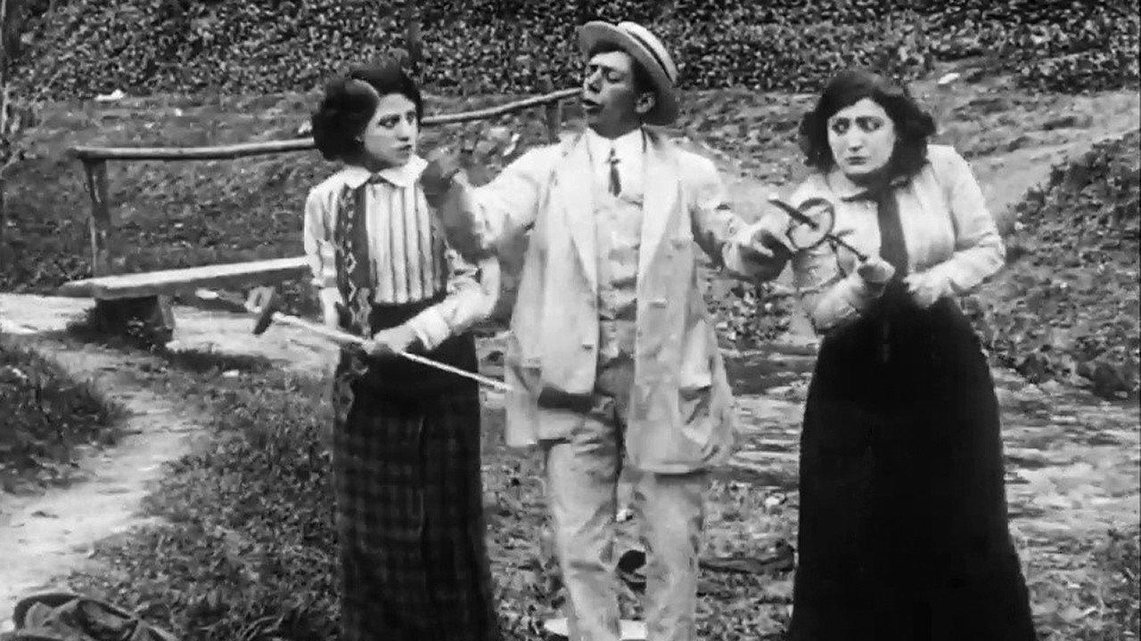 Two Girls Are in Love with Foolshead 1911 movie scene