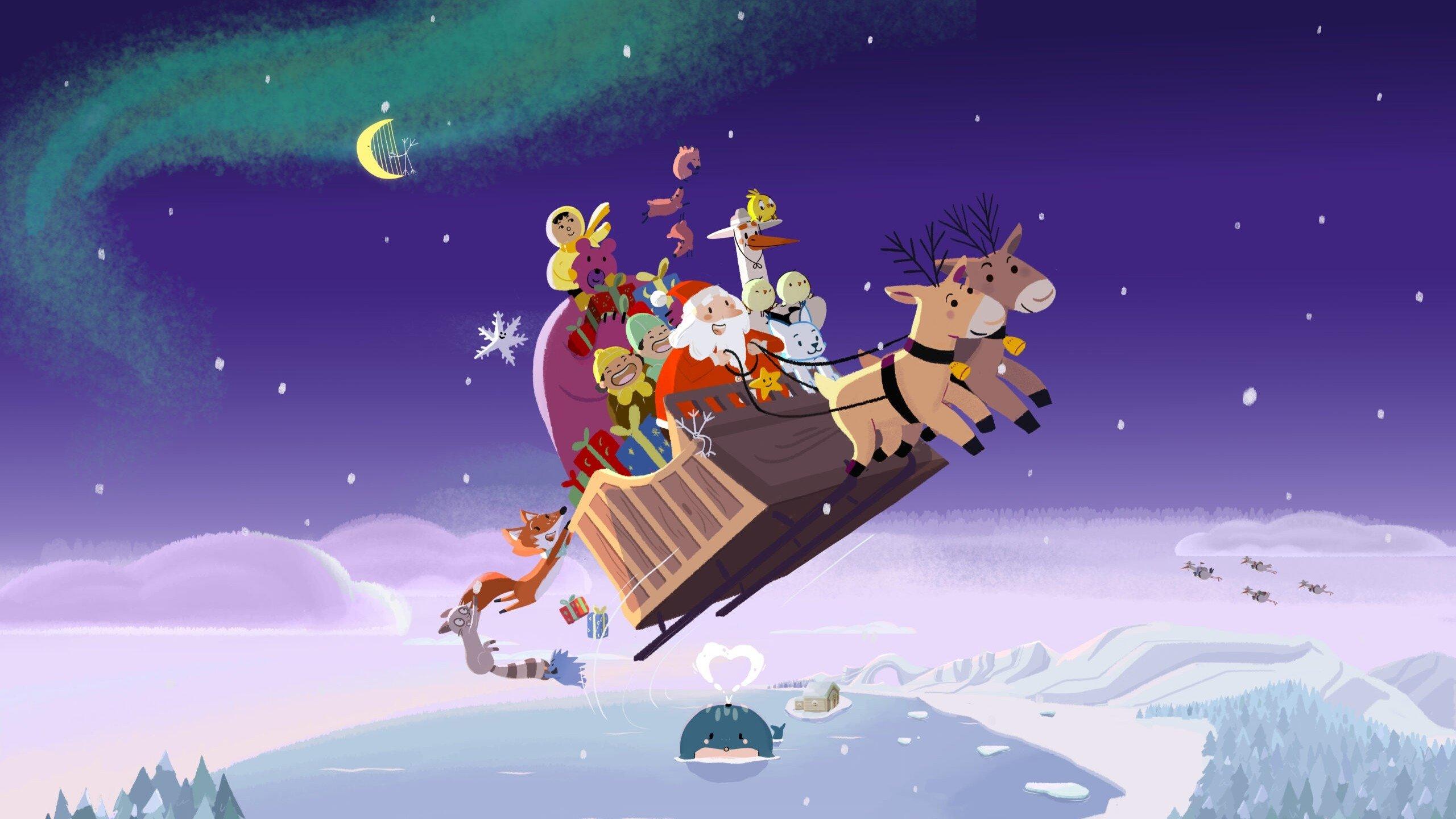 Animal Tales of Christmas Magic 2024 movie scene