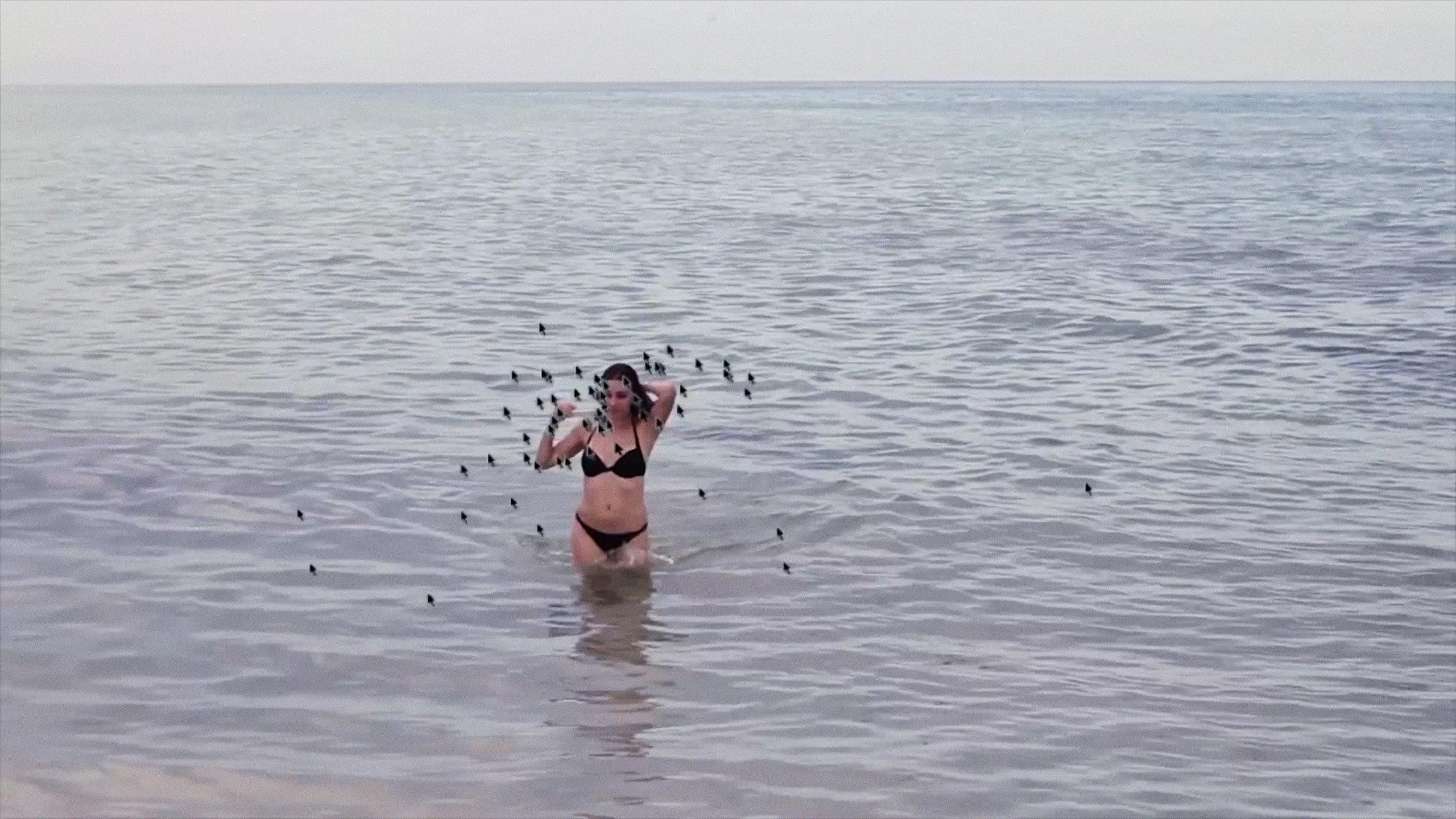 Hot Beach Babe Aims to Please 2014 movie scene