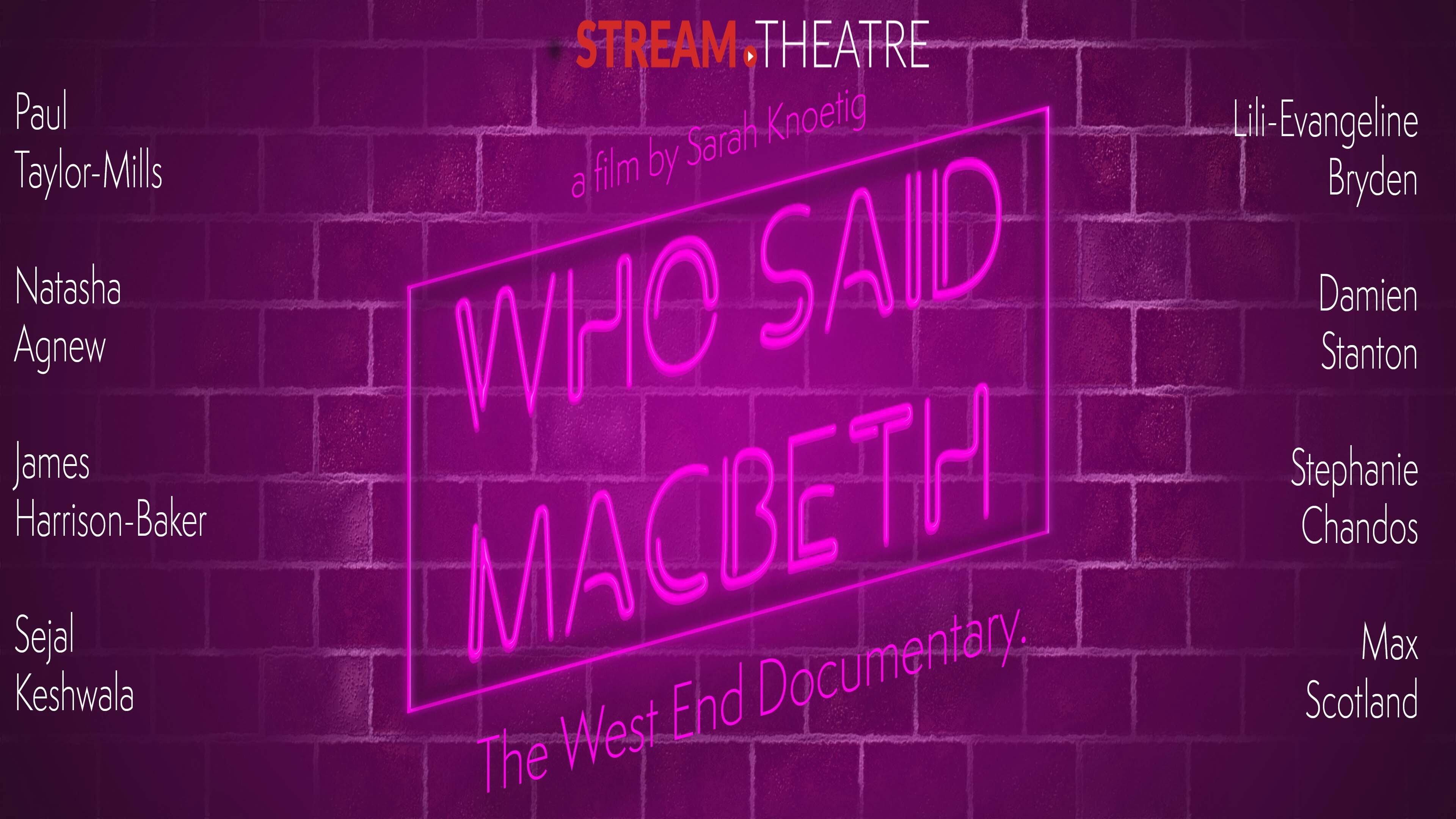 Who Said Macbeth 2021 movie scene