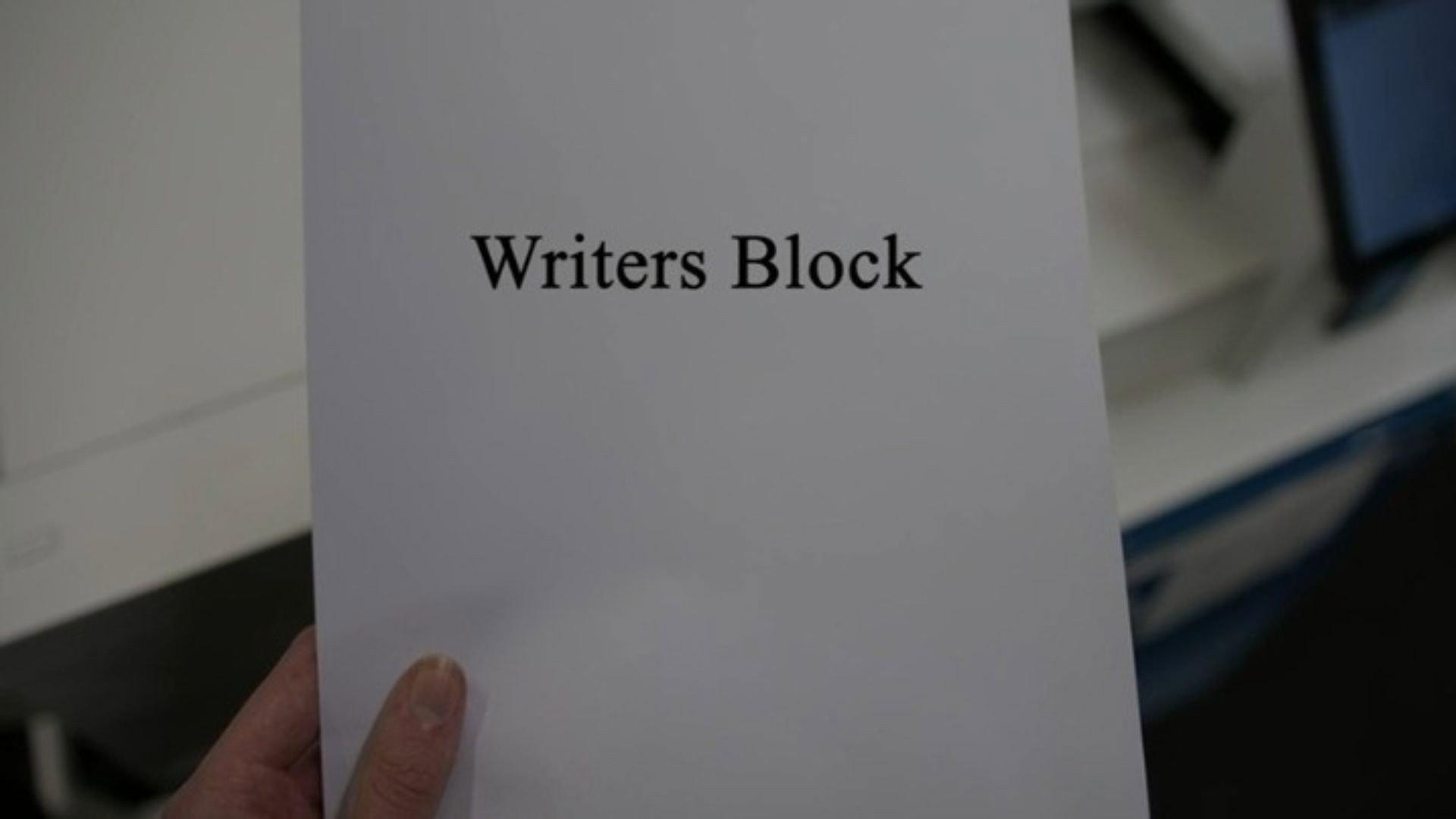 Writers Block 2026 movie scene
