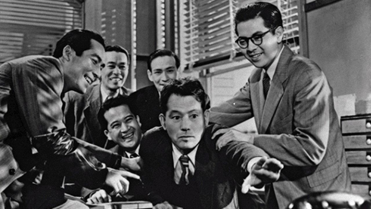 Salaryman Mejiro Sanpei 1955 movie scene