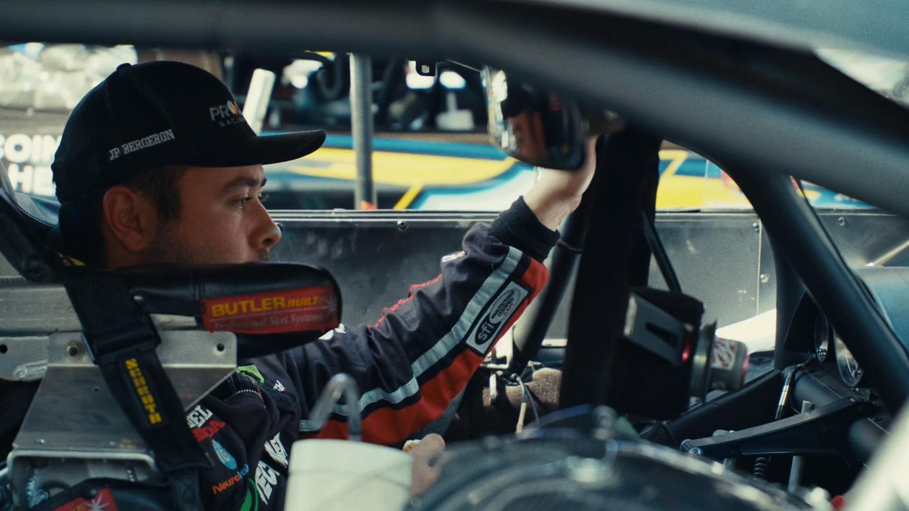 Racing 2025 movie scene