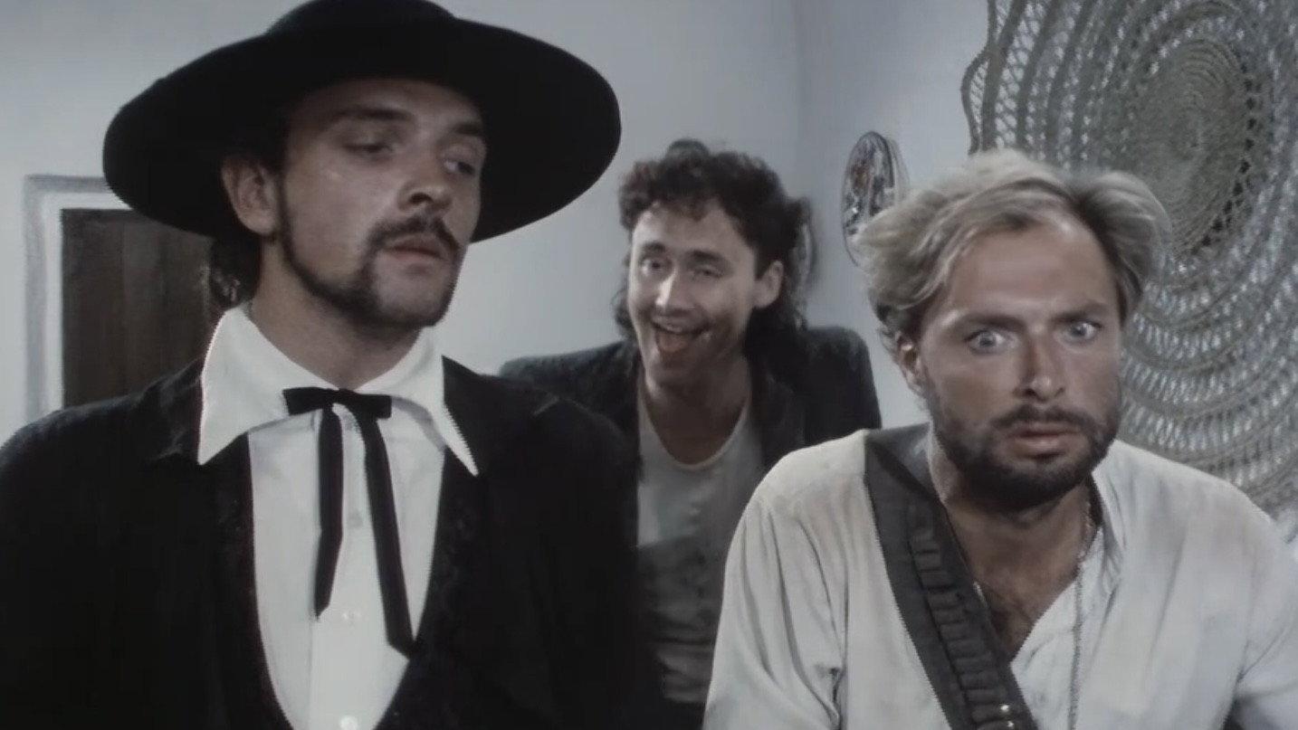 A Fistful of Travellers' Cheques 1984 movie scene