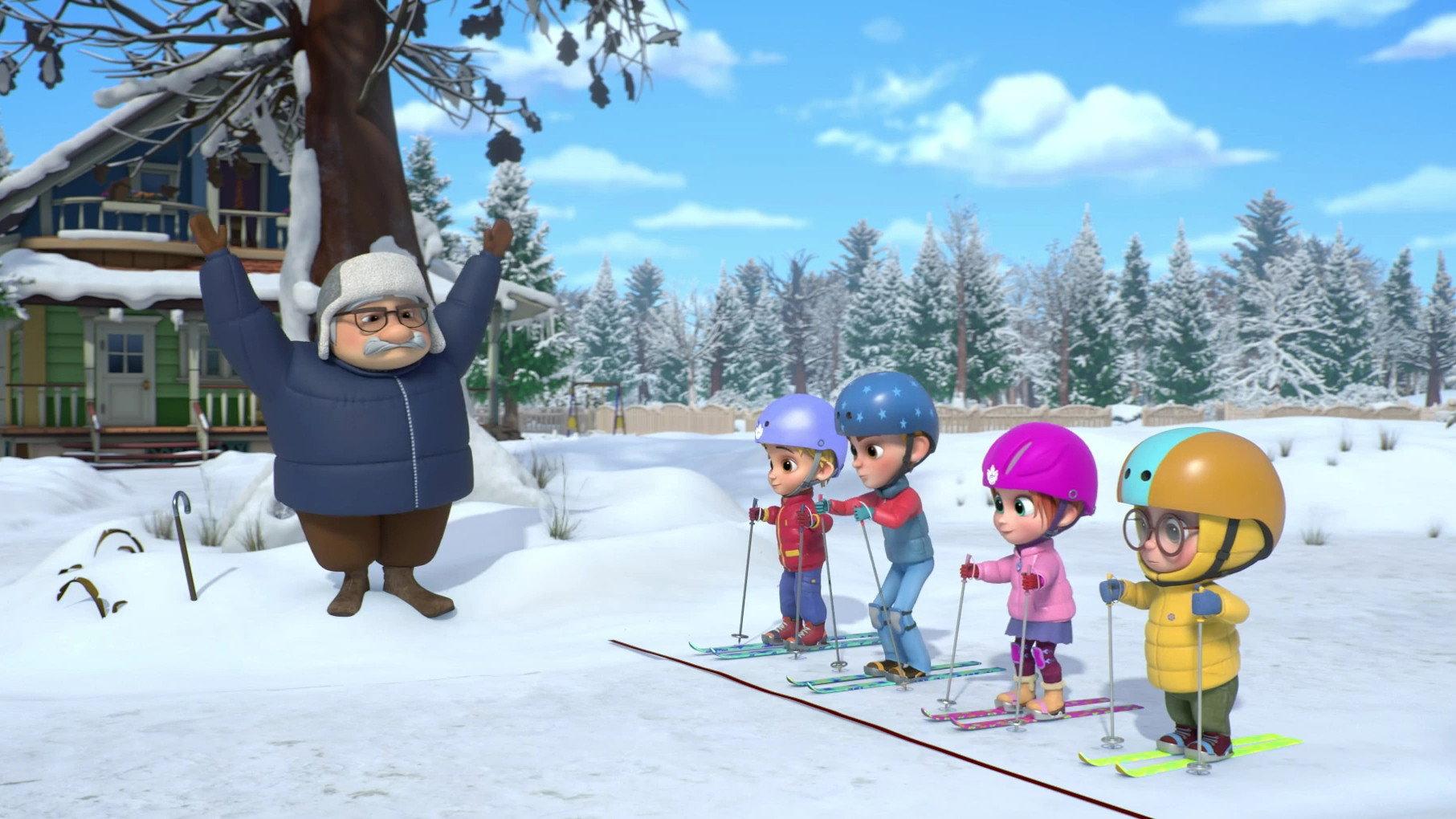 Tarbosaurs. Winter Adventures 2023 movie scene