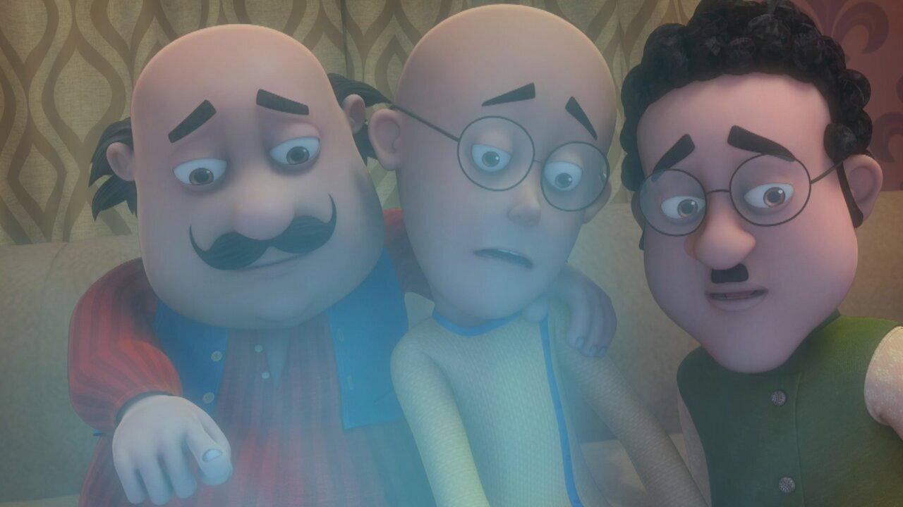 Motu Patlu in the Game of Zones 2020 movie scene