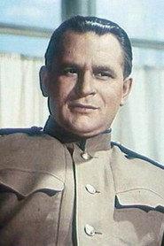 Boris Popov as investigator in Post in the Mountains 1953