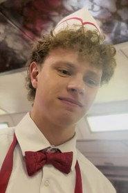 Nick Marzka as Sammy the Server in The Fall of the Nighthawk 2026