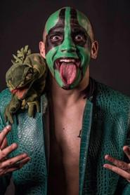 Santiago Ibarra Calderón as Mr. Iguana in AAA Triplemania Regia III 2025
