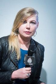 Olga Stolpovskaya as herself in The Year of Literature 2015