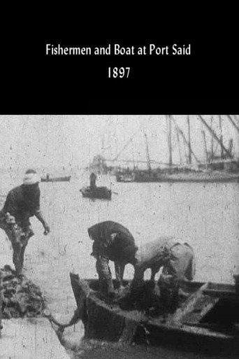 Fishermen and Boat at Port Said (1897) poster