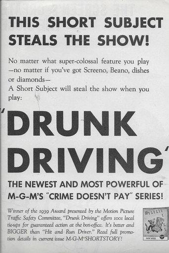 Drunk Driving (1939) poster