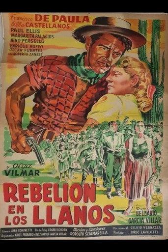 Rebelión en los llanos (1953) poster