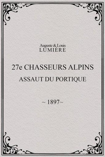 27ème chasseurs alpins : assaut du portique (1897) poster