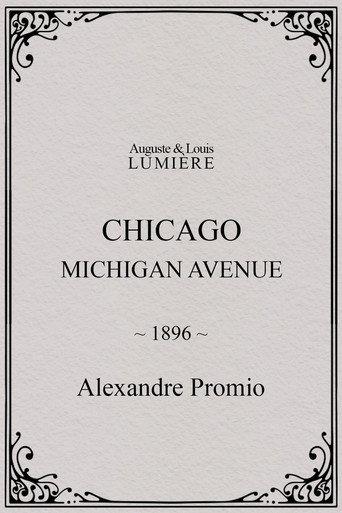 Chicago, Michigan avenue (1896) poster