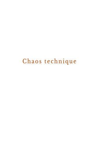 Technical chaos (1998) poster